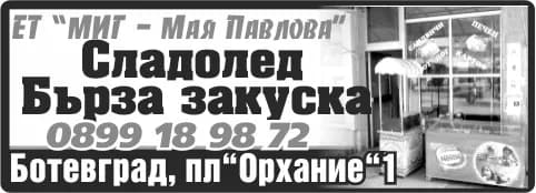 МИГ - МАЯ ПАВЛОВА - РАЗКРИВАНЕ И ЕКСПЛОАТАЦИЯ НА ЗАВЕДЕНИЯ ЗА ОБЩЕСТВЕНО ХРАНЕНЕ, РЕСТОРАНТЬОРСТВО И ХОТЕЛИЕРСТВО, ТРАНС…