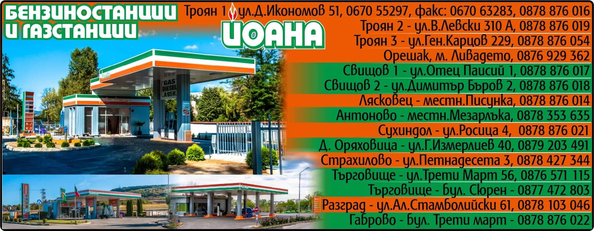 ЙОАНА - 89 - БЕНЗИНОСТАНЦИИ И ГАЗСТАНЦИИ ЙОАНА