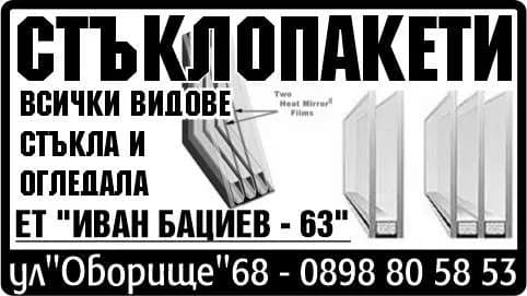 ИВАН БАЦИЕВ - 63 - ВНОС-ИЗНОС, ТЪРГОВИЯ НА ЕДРО И ДРЕБНО, С ХРАНИТЕЛНИ И ПРОМИШЛЕНИ СТОКИ, ТЪРГОВСКО ПРЕДСТАВИТЕЛСТВО, …