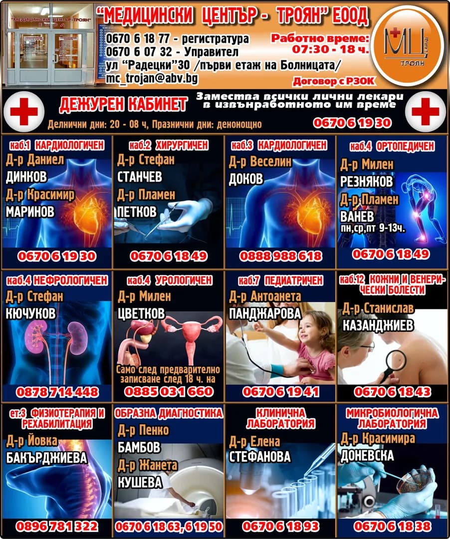 МЕДИЦИНСКИ ЦЕНТЪР - ТРОЯН